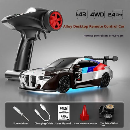 BMW RC Drift Car with Gyro, Alloy Body & 4WD Remote Control.