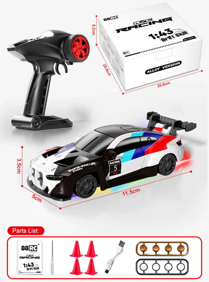 BMW RC Drift Car with Gyro, Alloy Body & 4WD Remote Control.